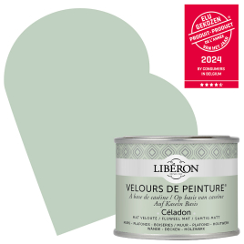 Peinture pour murs Velours de Peinture céladon mat 0,125 L LIBERON