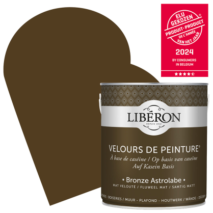 Peinture pour murs Velours de Peinture bronze astrolabe mat 2,5 L LIBERON