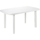 Table de jardin Faro blanche 137 x 85 cm