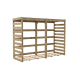 Abri bûches en bois Colombus avec plancher 238 x 82 x 174 cm