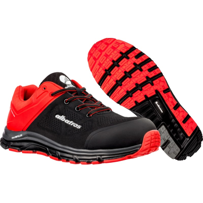 Paire de chaussures de sécurité Lift Red Impulse Low noires et rouges 40 ALBATROS