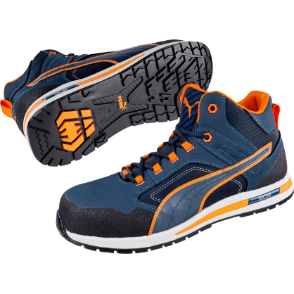 Paire de chaussures de sécurité Crosstwist Mid bleues et oranges 47 PUMA SAFETY