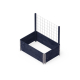 Support de treillis noir pour carré portager Garden Box 118 x 4,1 x 4,1 cm UPYARD