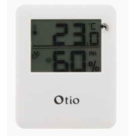 Thermomètre hygromètre magnétique blanc OTIO