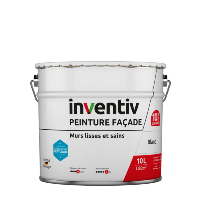 Peinture pour façade blanche 2,5 L INVENTIV