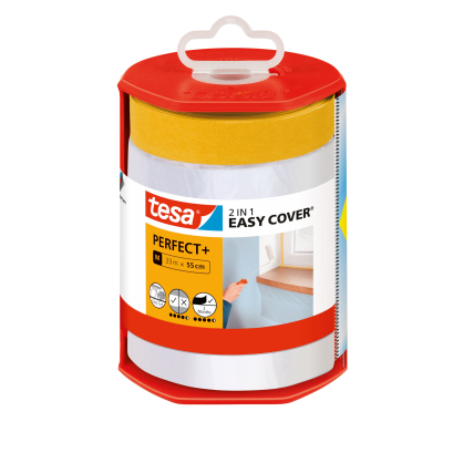 Plastique de protection Easy Cover Perfect M avec dérouleur 0,55 x 33 m TESA