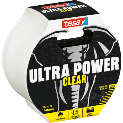 Ruban adhésif de réparation Ultra Power Clear transparent 48 mm x 10 m TESA