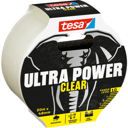 Ruban adhésif de réparation Ultra Power Clear transparent 48 mm x 20 m TESA