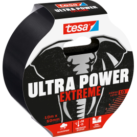 Ruban adhésif de réparation Ultra Power Extreme noir 50 mm x 10 m TESA
