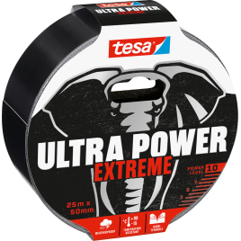 Ruban adhésif de réparation Ultra Power Extreme noir 50 mm x 25 m TESA