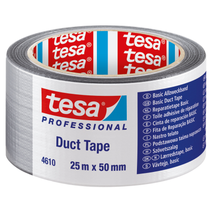 Ruban adhésif toilé Duct Tape argent 50 mm x 25 m TESA