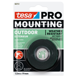 Ruban adhésif double face Mounting Pro Extérieur 19 mm x 1,5 m TESA