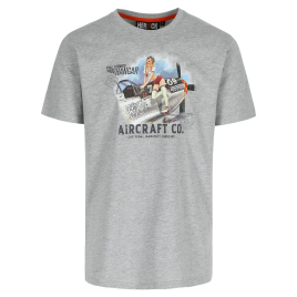 T-shirt Sky Racer gris clair S HEROCK