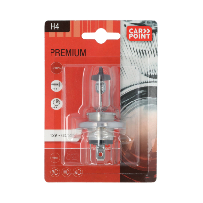 Ampoule Premium pour voiture H4 12 V 60/55 W CARPOINT