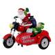 Figurine Père Noël en moto LEMAX