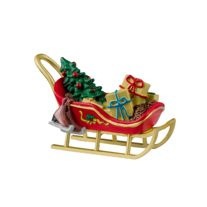 Figurine traineau du Père Noël Lemax