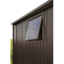 Elément de fenêtre pour abri HighLine - AvantGarde - Panorama gris foncé BIOHORT