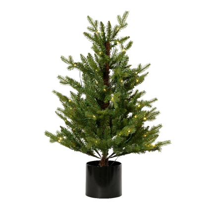 Sapin de Noël artificiel Allison illuminé 120 cm