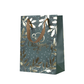 Sac cadeau Merry Christmas en papier 12 x 30 x 42 cm DECORIS