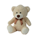 Ours en peluche avec noeud brun 32 cm