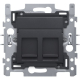 Prise encastrable RJ45 double anthracite NIKO