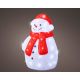 Bonhomme de neige acrylique LED blanc froid 29,5 x 34,5 x 46,5 cm LUMINEO