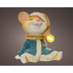 Figurine de souris avec manteau LED 11 cm LUMINEO