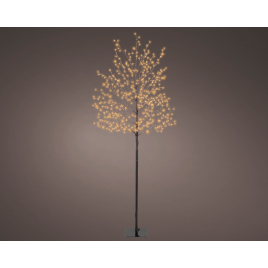 Arbre lumineux fleuri LED blanc chaud Ø 60 x 150 cm LUMINEO