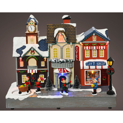 Village de Noël animé LED LUMINEO