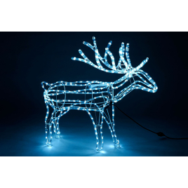 Renne en métal LED blanc froid 85 cm