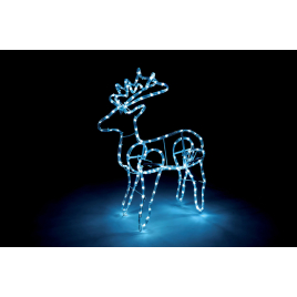 Renne en métal LED blanc froid 54 cm