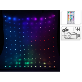 Guirlande extérieure rideau 400 LED multicouleur 2 m