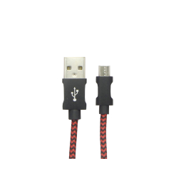 Câble USB A - micro USB argenté 1 m PROFILE