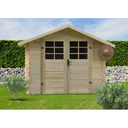 Abri de jardin en bois Traditionnel 28 mm 2,98 x 1,98 m SOLID