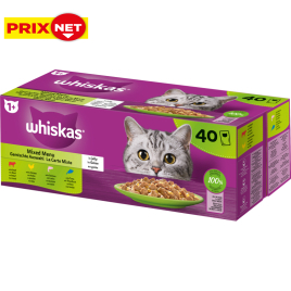 Patée pour chat 1+ La Carte Mixte en gelée 85 g 40 pièces WHISKAS