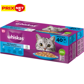 Patée pour chat 7+ Les Poissons favoris en gelée 85 g 40 pièces WHISKAS