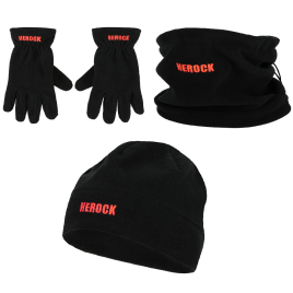 Pack Polaire Hiver avec bonnet, tour de cou et gants HEROCK