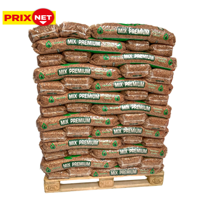 Palette 65 sacs de pellets Mix Premium 15 kg