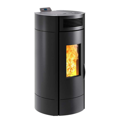 Poêle à pellets Lodi 10 Wifi noir et rouge 9,5 kW INVICTA