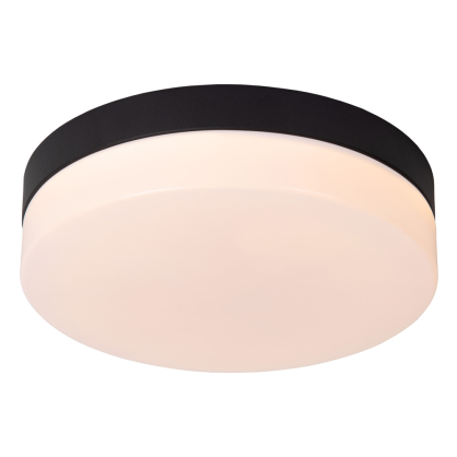 Plafonnier LED pour salle de bain Biskit noir 700 lm 12 W LUCIDE