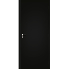 Bloc-porte fini Laminado noir mat 63 x 201,5 cm THYS