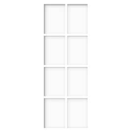 Porte Steel Look Platina blanche 73 x 201,5 cm THYS