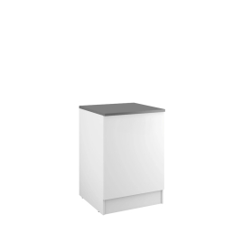 Meuble bas de cuisine Eco 1 porte blanc 87,2 x 60 x 58 cm RB ACCESS