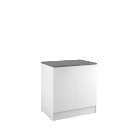 Meuble bas de cuisine Eco 2 portes blanc 87,2 x 80 x 58 cm RB ACCESS