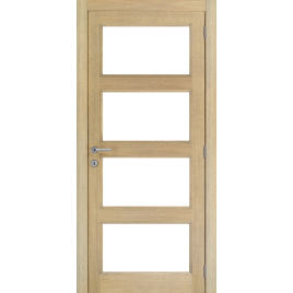 Porte vitrée S50 chêne moderne 73 x 201,5 cm THYS