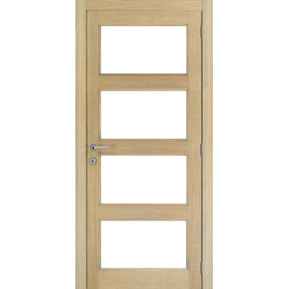 Porte vitrée S50 chêne moderne 73 x 201,5 cm THYS