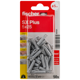 Cheville à expansion SX Plus Ø 5 x 25 mm 50 pièces FISCHER