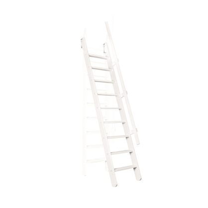 Escalier de meunier avec rampe en bois MSP-CC Pivot blanc 300 x 55 cm FAKRO