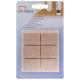 Patin en feutre Super beige 25 x 35 mm 6 pièces TEKNI-PROTECT