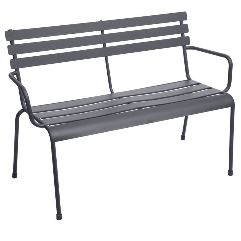 Banc de jardin Greensboro graphite 114 x 56 x 79 cm